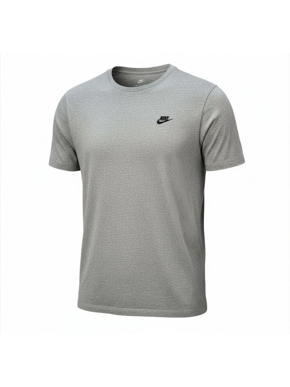 The Nike Tee Swoosh Sewn Gray Crewneck Mens Short Sleeve T Shirt 2XL Size